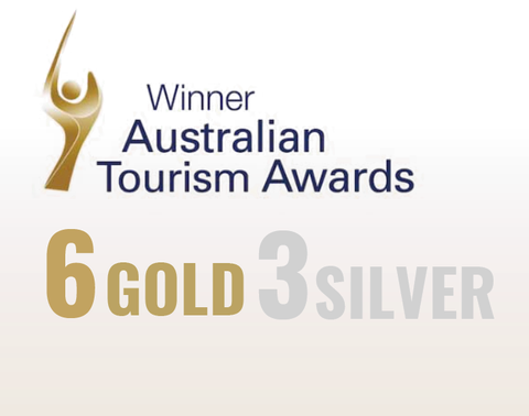 Winner, Australian Tourism Awards: 6 Gold, 3 Silver