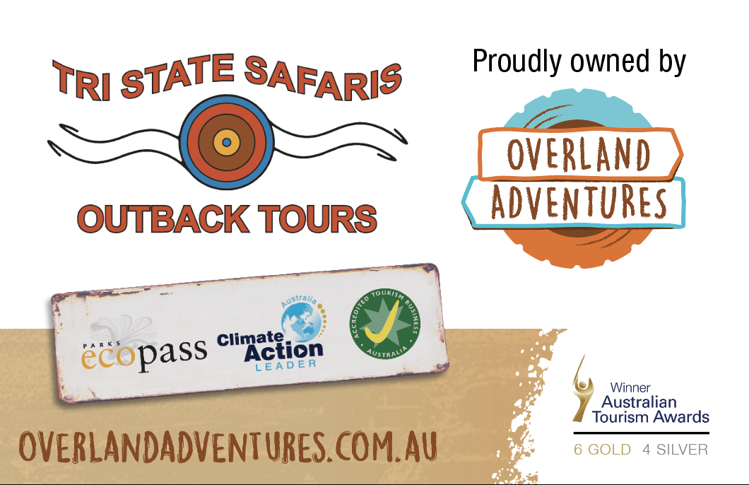 Tri State Safaris Outback Tours, proudly owned by Overland Adventures, with its award and eco badges
