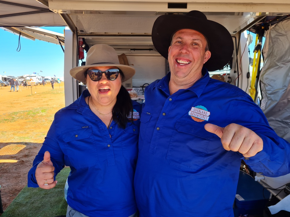Founders Janine Gowenlock and Jonathan Oliver beside their tour truck