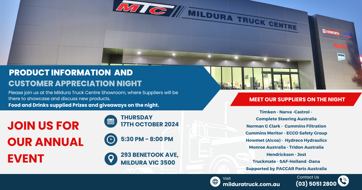Image from the article: Social Media Management for Mildura Truck Centre