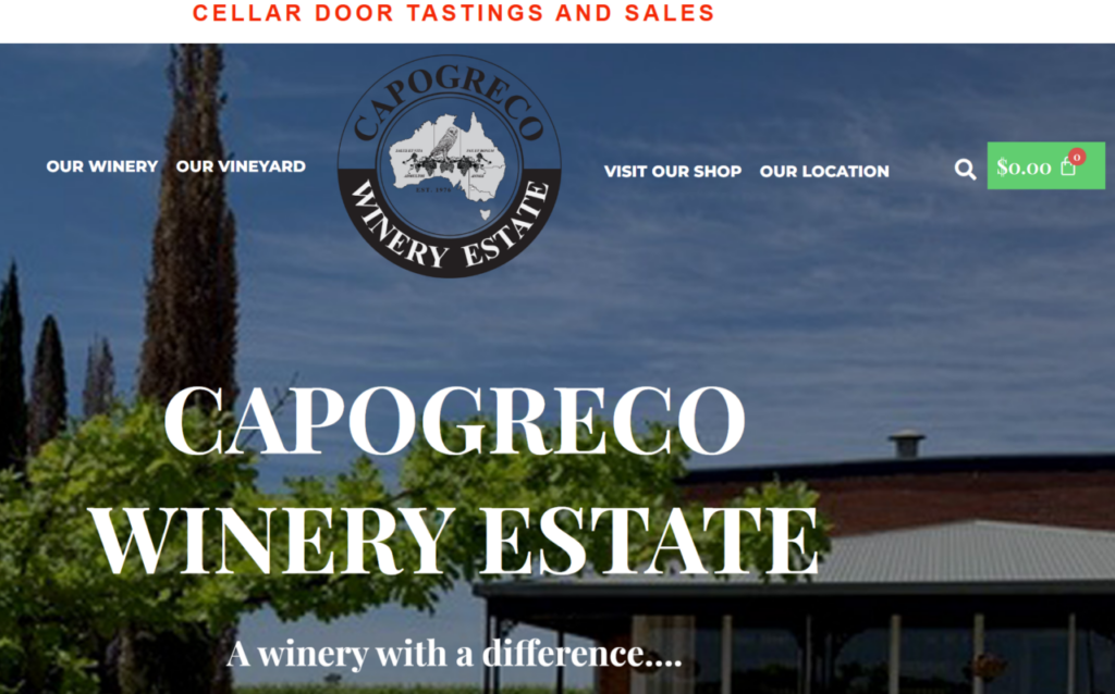 Image from the Capogrecco Winery Estate project