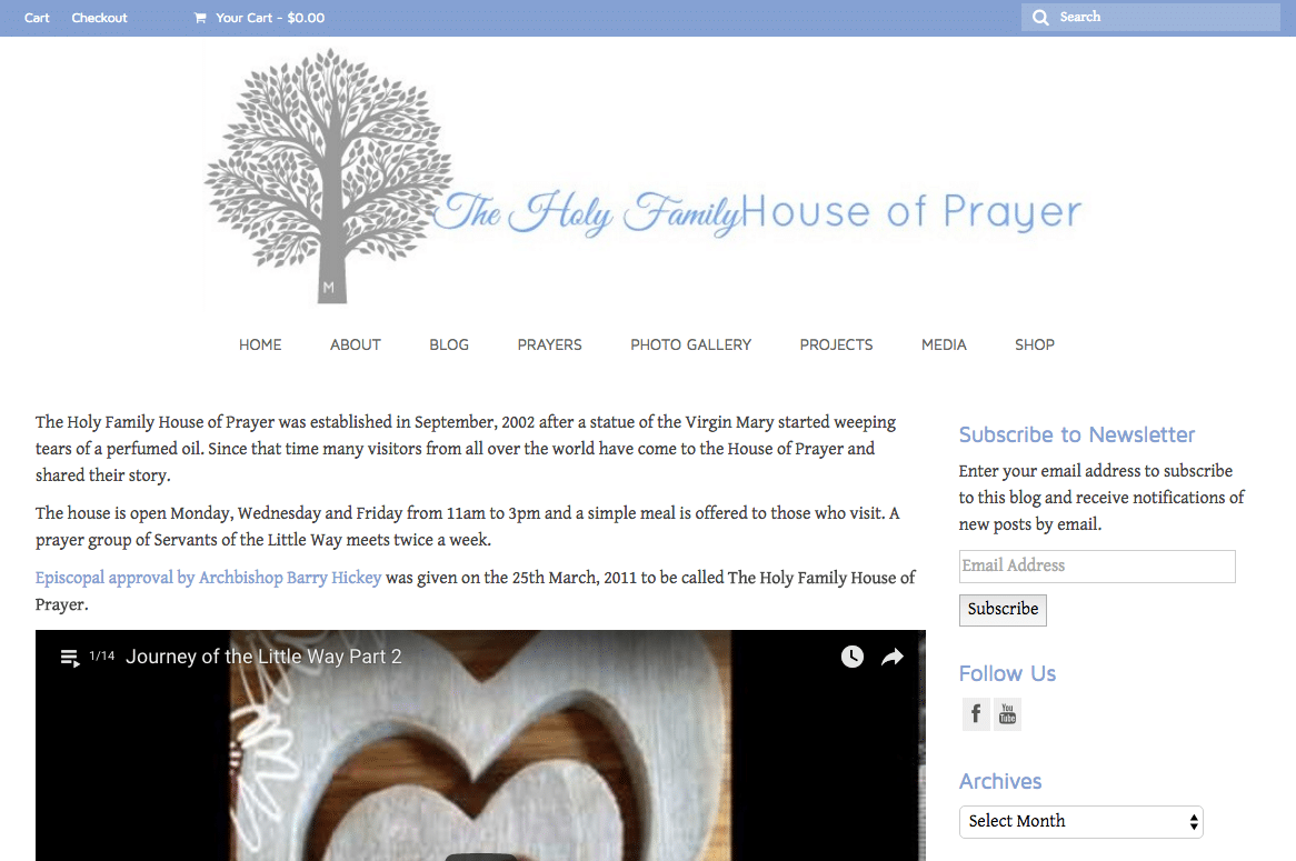 Image from the article: Web Design Services For Weeping Madonna
